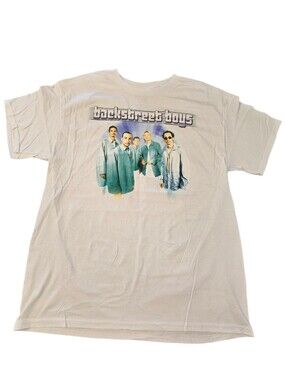 Backstreet Boys Millennium Tour Graphic T Shirt Adult M/L Concert Tee White New